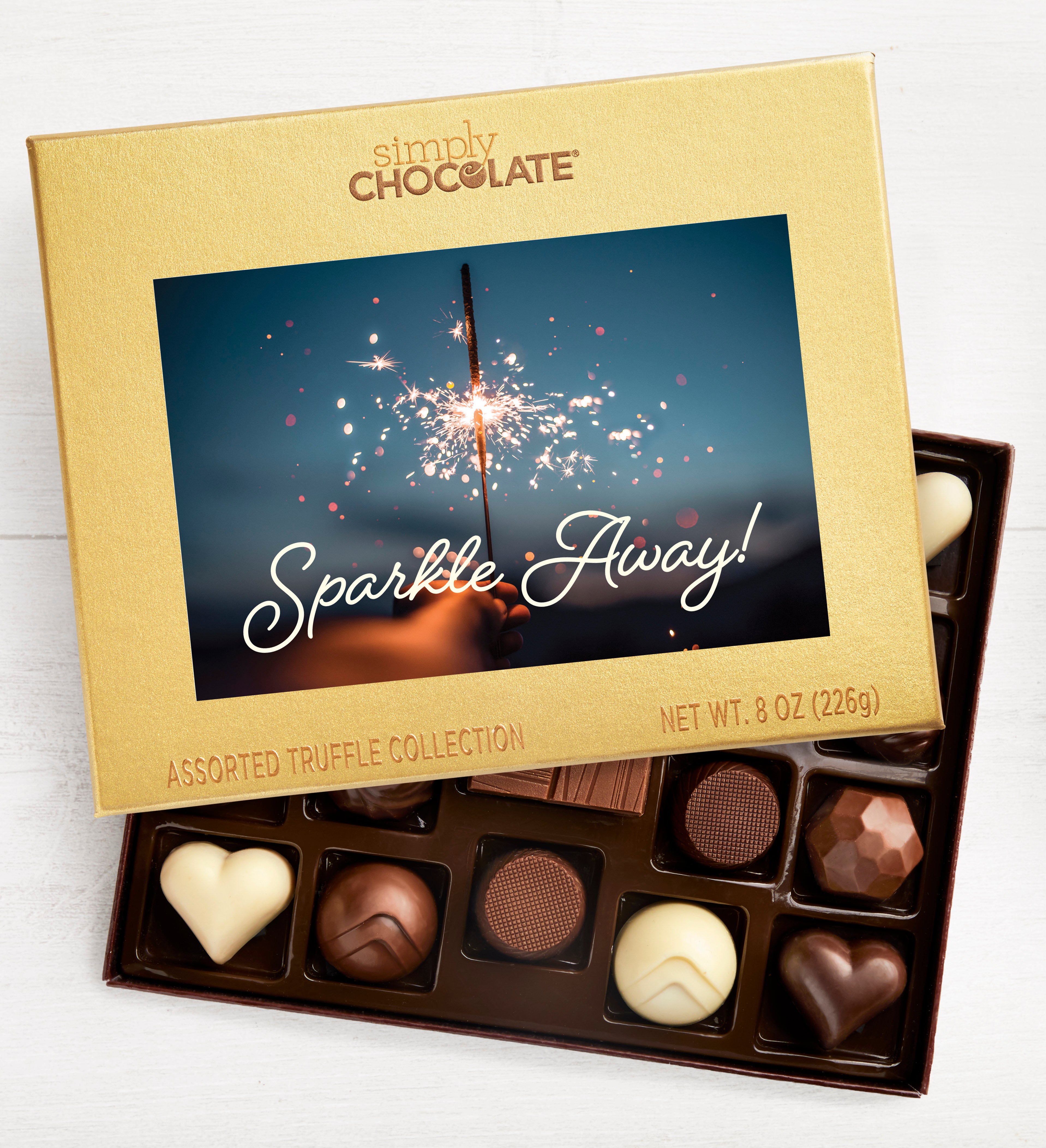 Simply Chocolate® Sparkle Away 17pc Chocolate Box